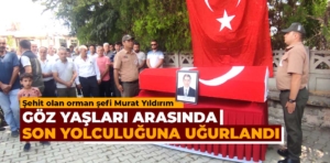 Kütahya’daki orman yangınında şehit olan Yıldırım defnedildi