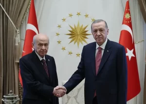 Cumhurbaşkanı Erdoğan, Devlet Bahçeli ile Külliye’de görüştü