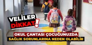 Ağrının Sebebi Okul Çantası Olabilir