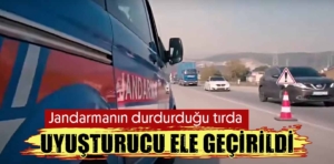 Kütahya’da durdurulan tırda uyuşturucu bulundu