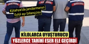 Kütahya’da jandarmanın Eylül ayı bilançosu