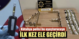 Kütahya polisi yurt dışı menşeli uyuşturucu ele geçirdi