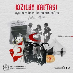 Türk Kızılay haftası: 29 Ekim-4 Kasım