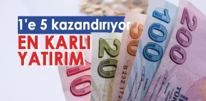 1’e 5 kazandıran en karlı yatırım