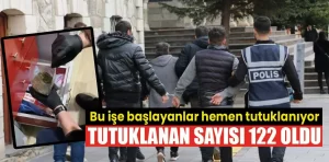 Kütahya’da tutuklanan torbacı 122 oldu