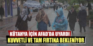 Kütahya’da yaşayanlara AFAD uyarı SMS’i gönderdi