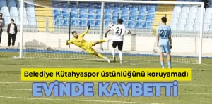 Belediye Kütahyaspor evinde kaybetti