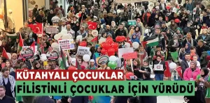 Kütahya’da çocuklar Filistinli akranlarına destek için yürüdü