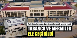 Kütahya’da polisin şüphelendiği kişiden silahlar ele geçirildi 