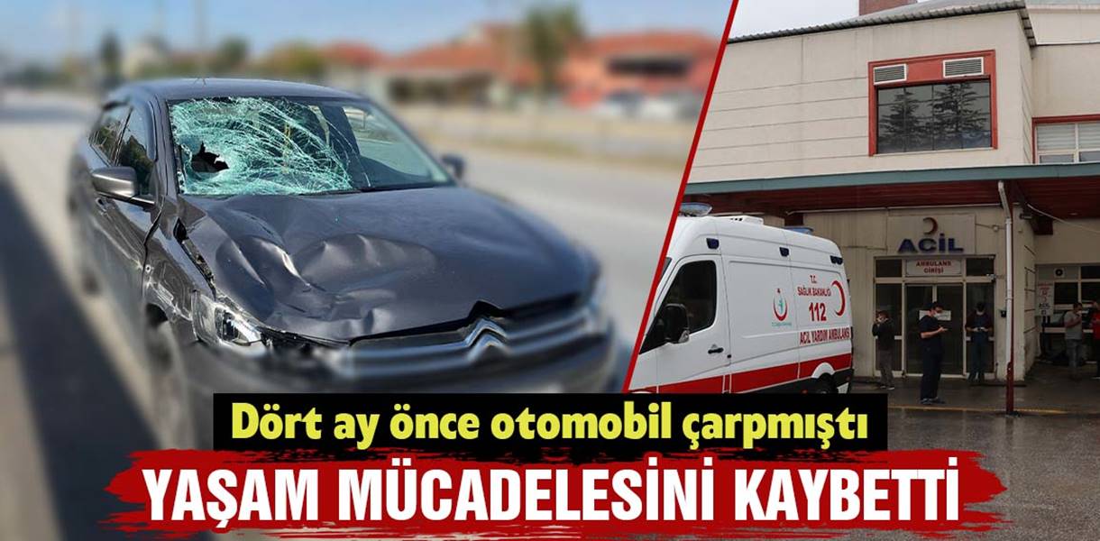 Kütahya’da bir otomobilin çarpması