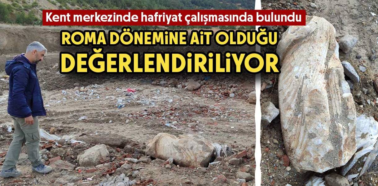 Kütahya’da yürütülen hafriyat çalışmasında,