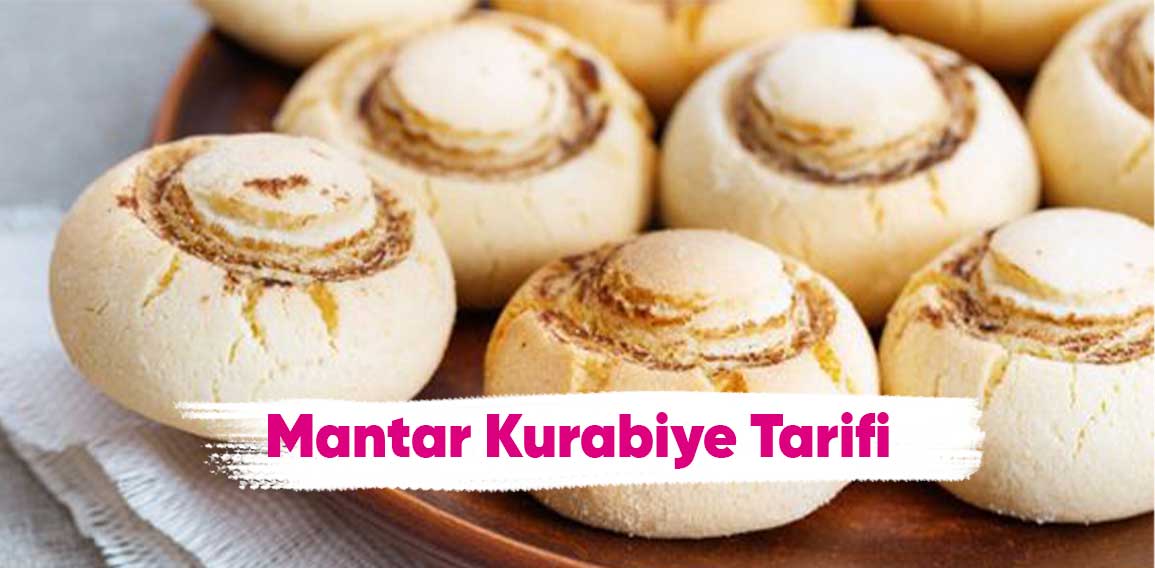 Mantar kurabiyeler, tereyağı ile