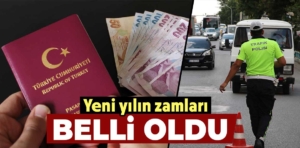 Trafik cezaları, pasaport ve ehliyet zamları belli oldu