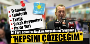 İYİ Parti Kütahya adayı Tekdemir, projelerini anlattı