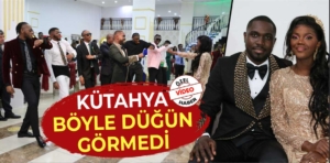 Kongolu üniversiteli çift Kütahya’da dünya evine girdi