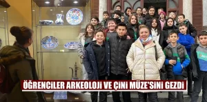 Kütahya’da öğrenciler Arkeoloji Müzesi ve Çini Müzesi’ni gezdi