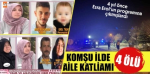 Afyonkarahisar’da aile katliamı: 4 ölü