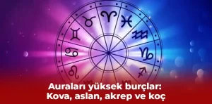 Auraları yüksek burçlar: Kova, aslan, akrep ve koç