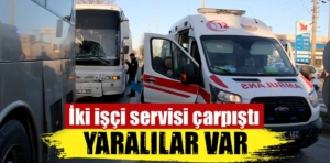 Kütahya’da iki işçi servisi çarpıştı, 3 yaralı