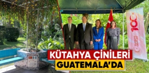 Kütahya çinileri Guatemala Dışişleri Bakanlığını süsledi