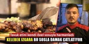 Kütahya’da tavuk etine 12 farklı sosu ile farklı lezzet kazandırdı