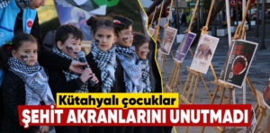 Kütahya’da akranları şehit çocukları unutmadı 