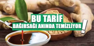 Bu tarif bağırsakları anında temizliyor!