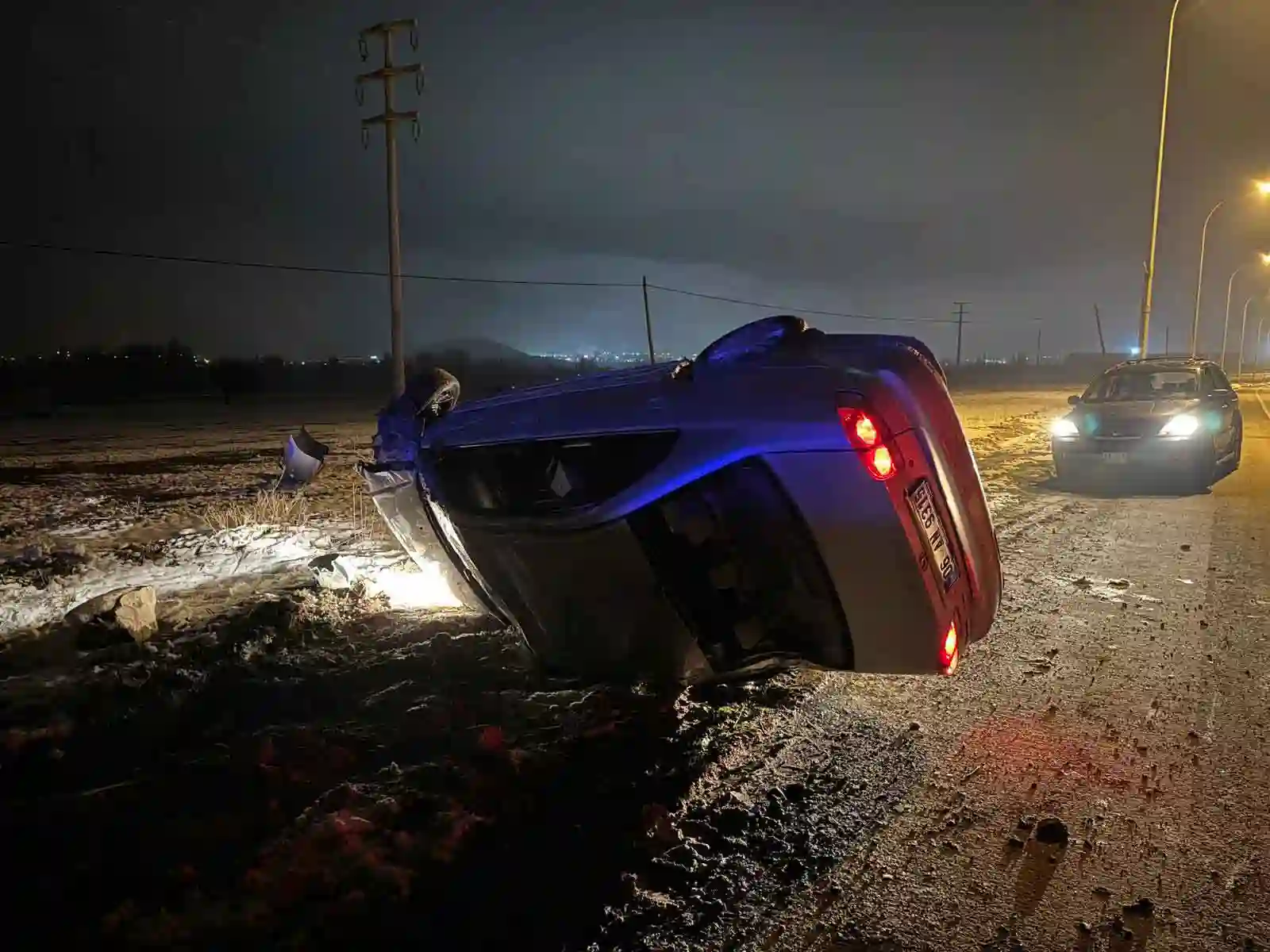 Kütahya’da OSB yolunda trafik kazası 