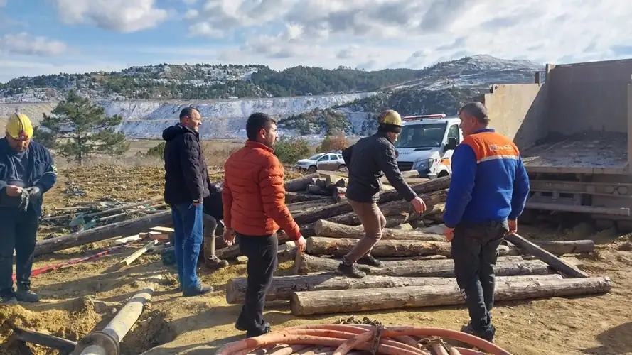 Kütahya'da maden ocağında göçük