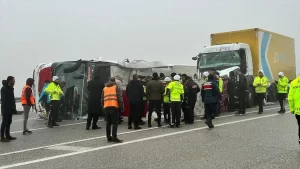 Malatya’da yolcu otobüsü devrildi: 4 ölü, 36 yaralı