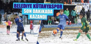 Belediye Kütahyaspor, son dakikalarda galibiyete uzandı 