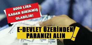 e-Devlet’te birikmiş paranız olabilir! Paranızı almayı unutmayın!