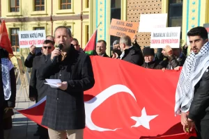 Kütahya’da İsrail ve PKK protesto edildi 