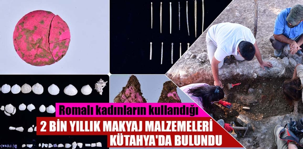 Kütahya Aizanoi’daki kazılarda Romalı kadınların makyaj malzemeleri bulundu