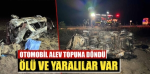 Kütahya’da yanan otomobildeki 1 kişi öldü, 2 kişi yaralı