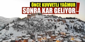 Kütahya’ya beklenen kar geliyor