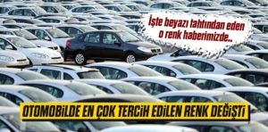 Otomobilde en çok tercih edilen renk değişti