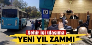 Kütahya’da şehir içi ulaşım zamlandı 