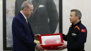 Cumhurbaşkanı Erdoğan, astronot Gezeravcı’yı kabul etti