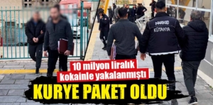 Kütahya’da 3 kilo kokainle yakalanan kurye tutuklandı