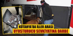 Kütahya’da iller arası uyuşturucu sevkiyatına darbe