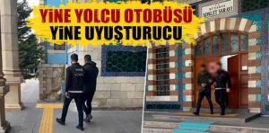 Kütahya’da yolcu otobüsünde bu sefer esrar ele geçirildi