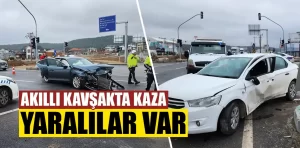 Kütahya’da akıllı kavşakta yine kaza