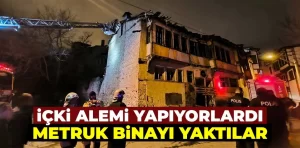 Kütahya’da alkollü şahıslar az kalsın mahalleyi yakıyordu