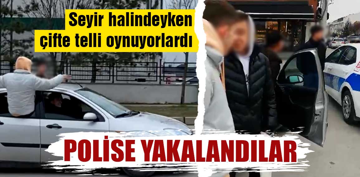 Kütahya’da seyir halindeyken otomobilin