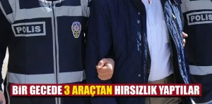 Kütahya’da aynı gecede 3 hırsızlık yaptılar ama yakalandılar 