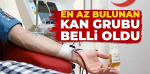 En Az Bulunan Kan Grubu Belli Oldu