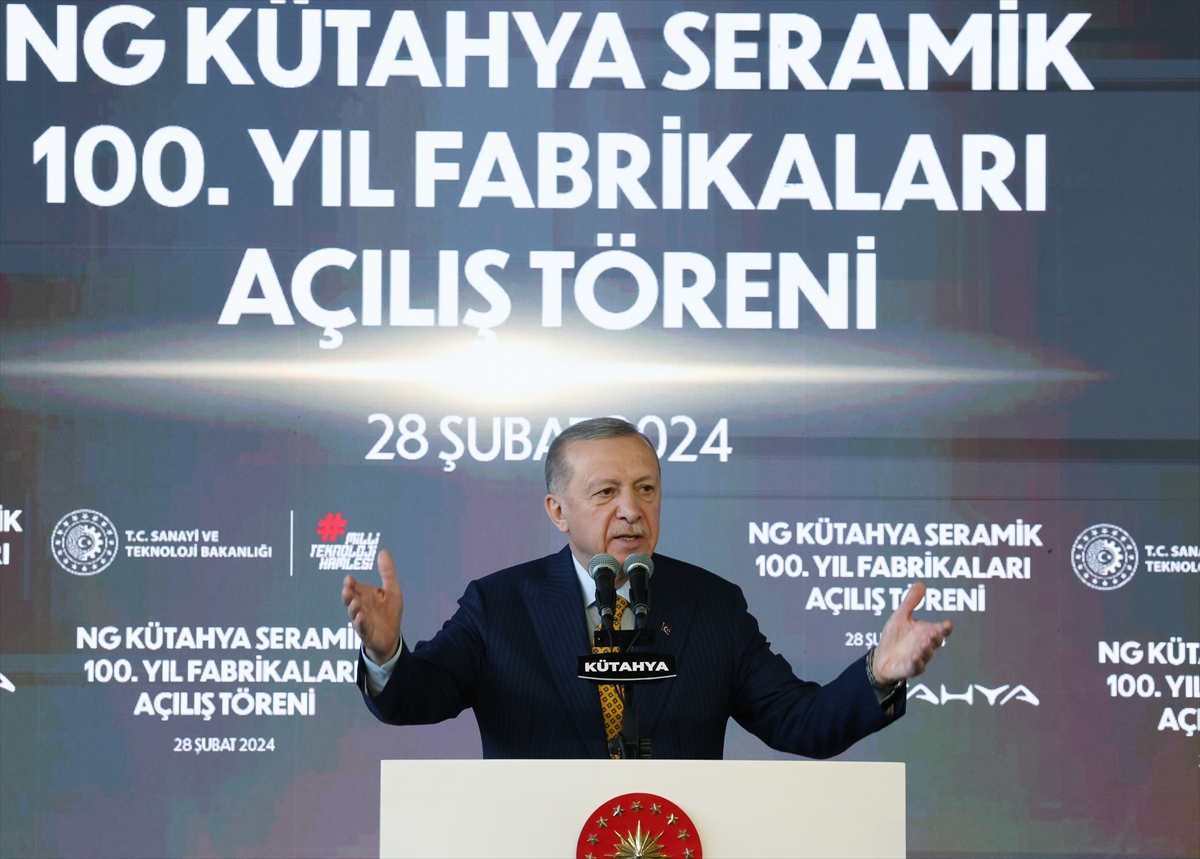 Cumhurbaşkanı Erdoğan, Kütahya’da iki fabrika açılışına katıldı