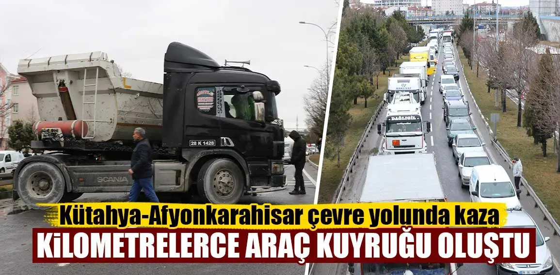 Kütahya’da tır ile kamyonun