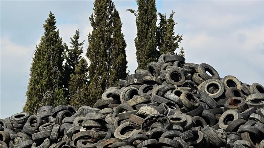 Hurda lastiklerden kauçuk granül,